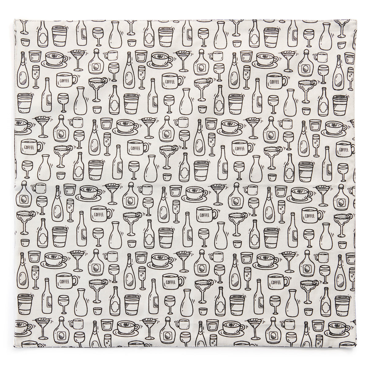 Napkin, Cotton, Coffee Until Cocktails