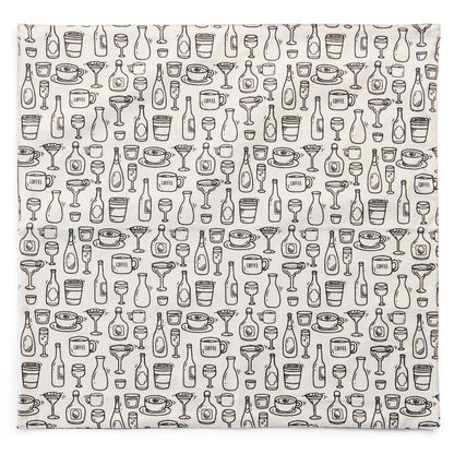 Napkin, Cotton, Coffee Until Cocktails