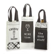 Load image into Gallery viewer, Cotton Wine Bag, Coffee Until Cocktails, 3 Styles

