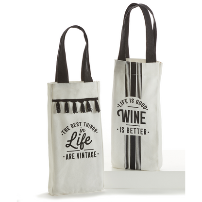 Cotton Wine Bag, Retro Chef, 2 Styles