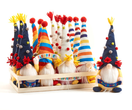 Birthday Wishes Gnome Plush Gnomies, 4 Styles
