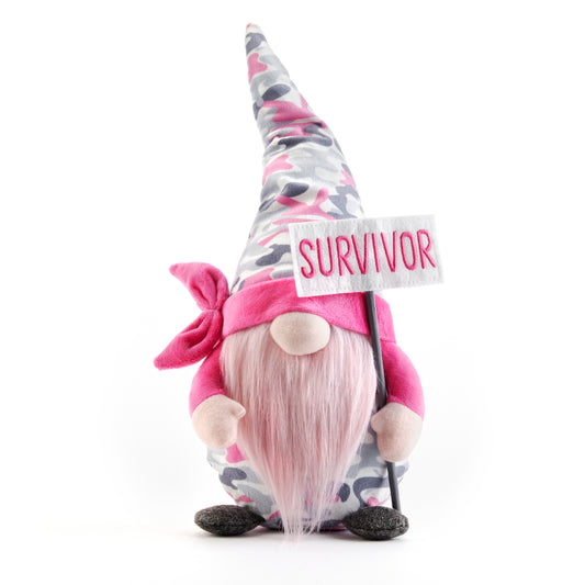 Pink Camo Survivor Gnome Plush Gnomies