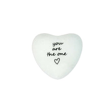 Load image into Gallery viewer, Marble Heart Token, White
