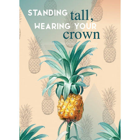 Congratulations Card, Pineapple/Wearing Your Crown