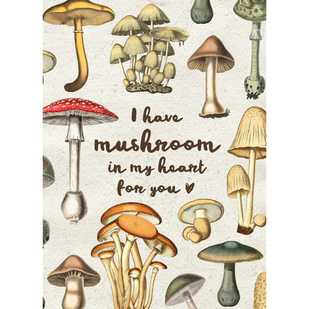 Valentine's Day Card, Mushroom