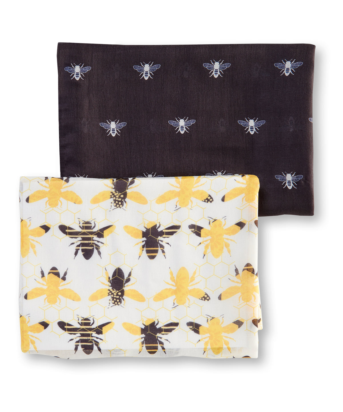 Ladies Fashion Scarf, Bee Print, 2 Designs
