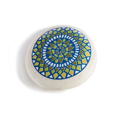 Blue & Green Mandala Stone Token, 4 Styles