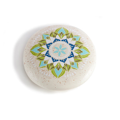 Blue & Green Mandala Stone Token, 4 Styles