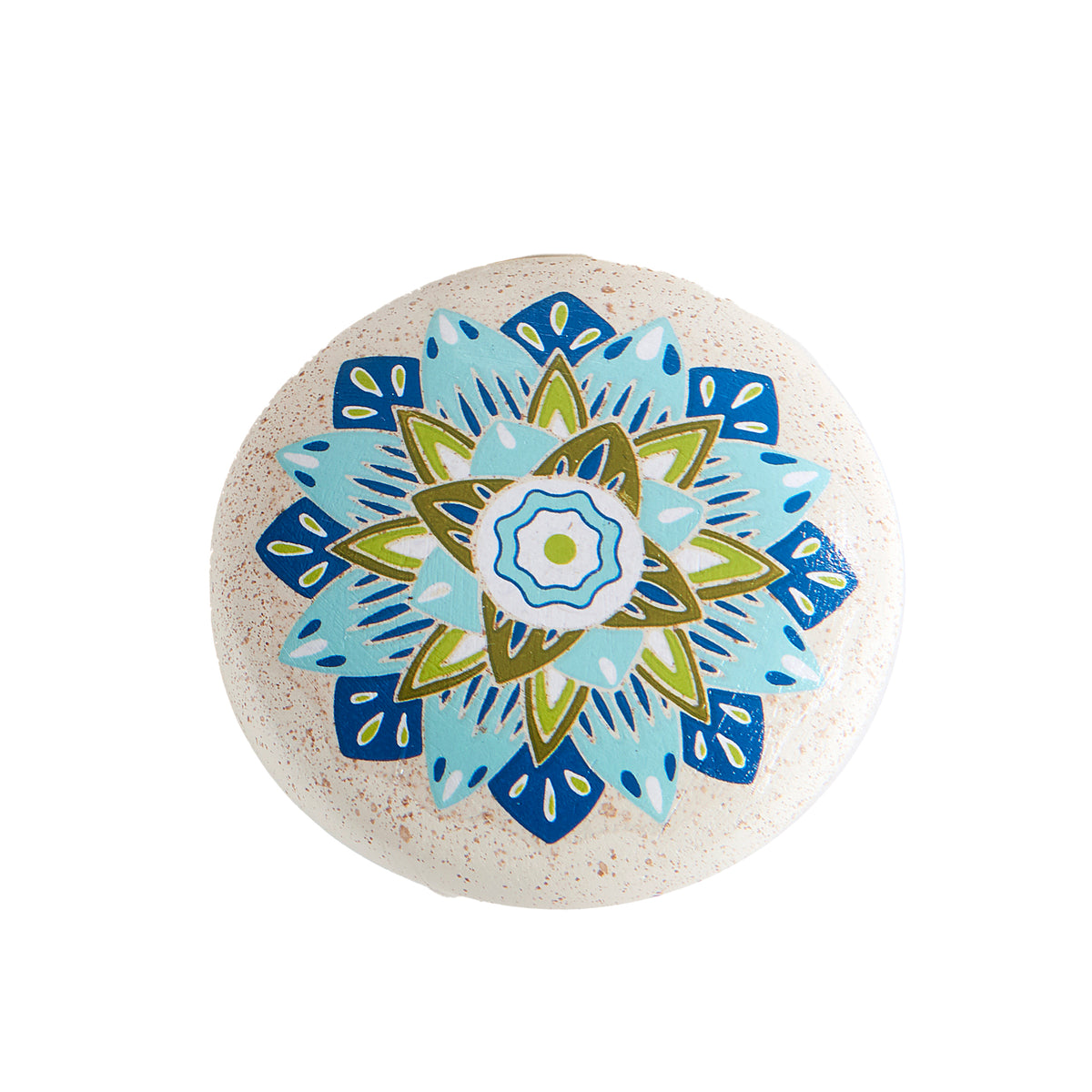 Blue & Green Mandala Stone Token, 4 Styles
