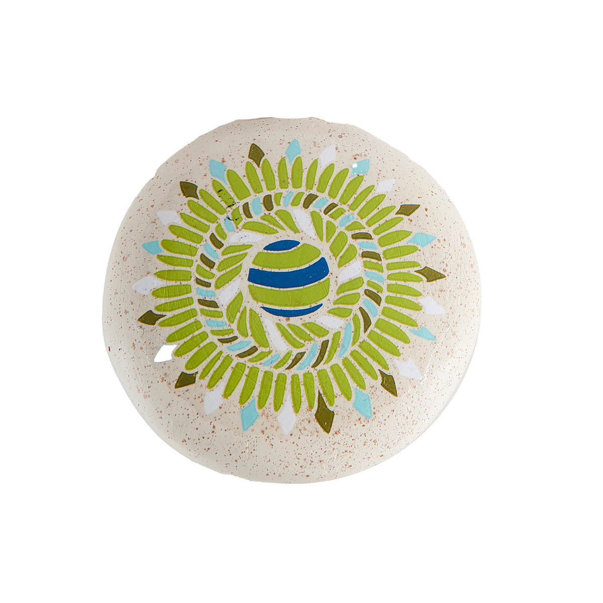 Blue & Green Mandala Stone Token, 4 Styles