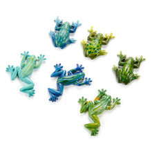 Load image into Gallery viewer, Blue/Green Frog Magnet, 6 Styles
