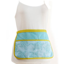 Load image into Gallery viewer, Aqua &amp; Green Turtle Garden Apron
