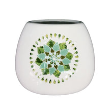 Load image into Gallery viewer, Pot, 4in, Ceramic, Blue &amp; Green Mandala, 4 Styles
