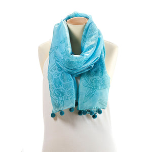 Ladies Fashion Scarf, Blue Reflections, 4 Styles