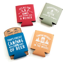 Load image into Gallery viewer, Camp Life Neoprene Beer Cozy, 4 Styles

