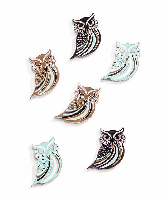 Metal Owl Token with Sentiment, 6 Styles