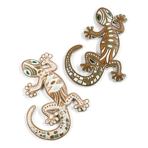 Polyresin Desert Gecko Wall Decor, 2 Styles