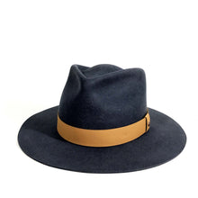 Load image into Gallery viewer, Ladies Wide Brim Fedora, Cara, Denim Blue, Medium
