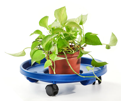 Planter Caddy, Plastic, Rolling, Bright Colors
