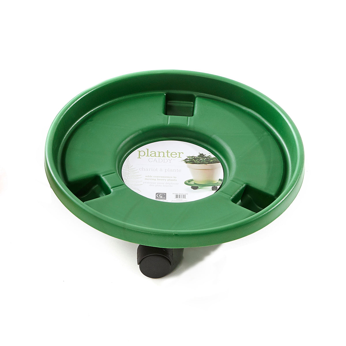 Planter Caddy, Plastic, Rolling, Bright Colors