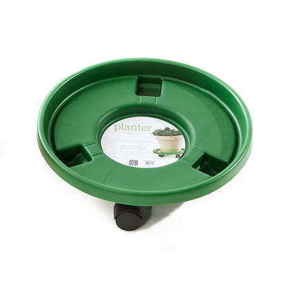 Planter Caddy, Plastic, Rolling, Bright Colors