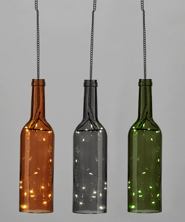 Hanging Bottle Solar Light, 3 Styles