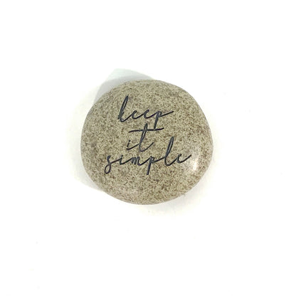 Nordic Life Stone Token with Sentiment, 7 Styles