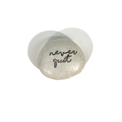 Nordic Life Stone Token with Sentiment, 7 Styles