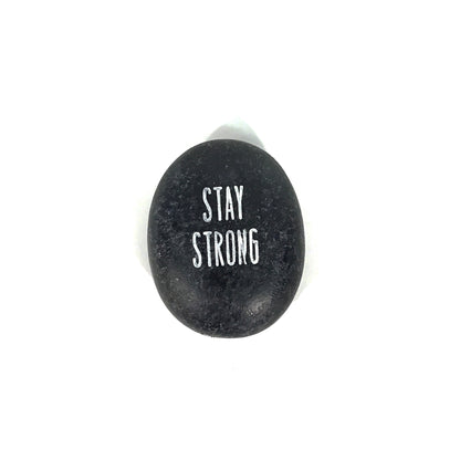 Nordic Life Stone Token with Sentiment, 7 Styles