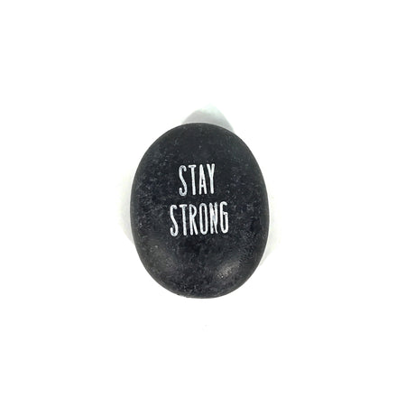 Nordic Life Stone Token with Sentiment, 7 Styles