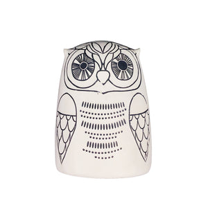 Polyresin Nordic Summer Owl Figurine, 5.5in