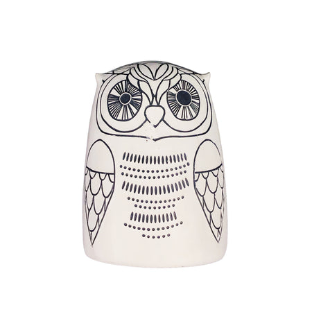 Polyresin Nordic Summer Owl Figurine, 5.5in