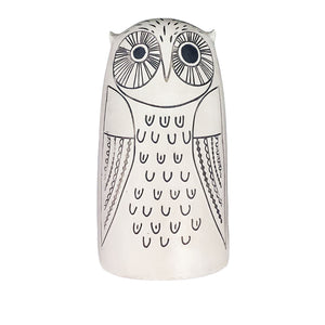 Polyresin Nordic Summer Owl Figurine, 8in