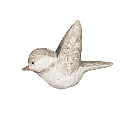 Polyresin Nordic Summer Carved Bird Figurine