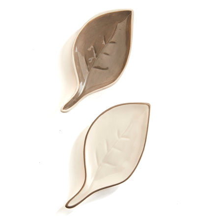 Ceramic Nordic Summer Leaf Tea Bag Holder