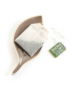 Ceramic Nordic Summer Leaf Tea Bag Holder
