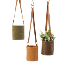 Load image into Gallery viewer, Pot, 4in, Nordic Summer Faux Leather, Hanging
