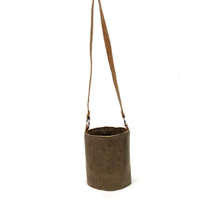 Pot, 4in, Nordic Summer Faux Leather, Hanging
