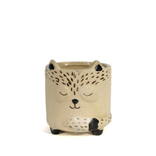 Load image into Gallery viewer, Pot, 3in, Ceramic, Nordic Summer Fox, Footed
