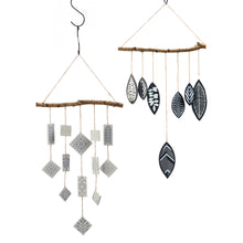 Load image into Gallery viewer, Nordic Summer Ceramic &amp; Wood Wind Chime, 23.5in
