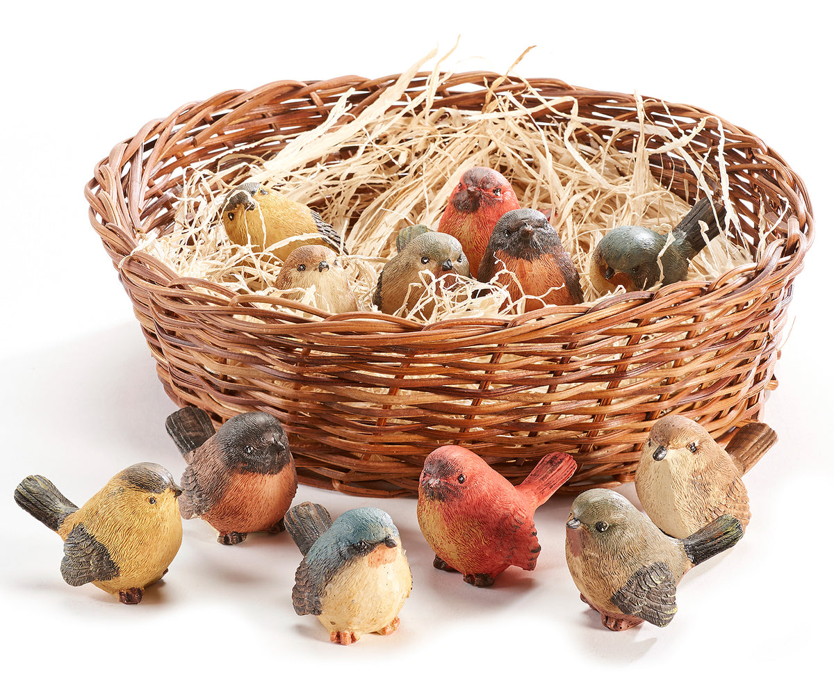 Polystone Sweet Bird Figurine, 6 Styles
