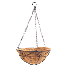 Load image into Gallery viewer, Planter, 12in, Metal Coco-Lined Hanging Basket
