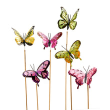 Load image into Gallery viewer, Botanica Flying Butterfly Plant Pick, 6 Styles
