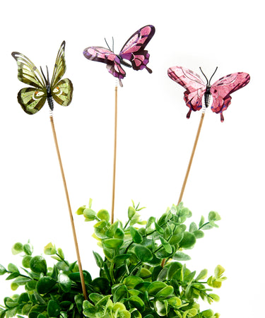 Botanica Flying Butterfly Plant Pick, 6 Styles