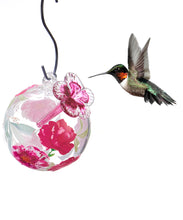 Load image into Gallery viewer, Botanica Glass Ball Hummingbird Feeder, 2 Styles
