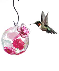 Botanica Glass Ball Hummingbird Feeder, 2 Styles