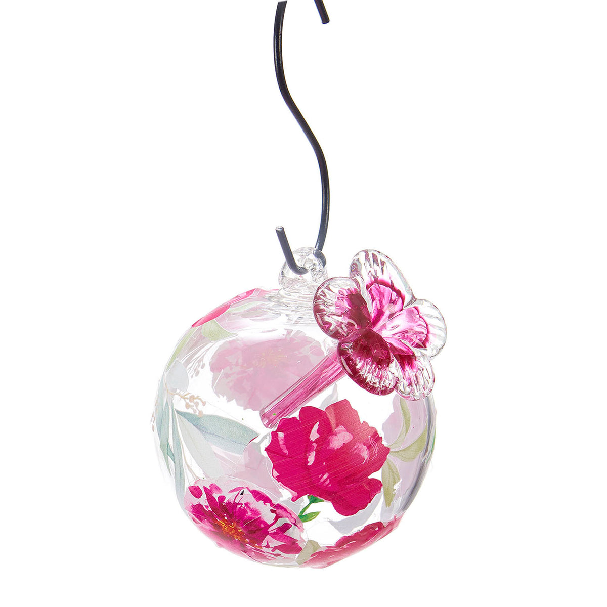 Botanica Glass Ball Hummingbird Feeder, 2 Styles