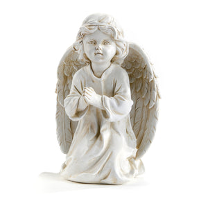 Polyresin Kneeling Angel Statue, 6in, 2 Styles