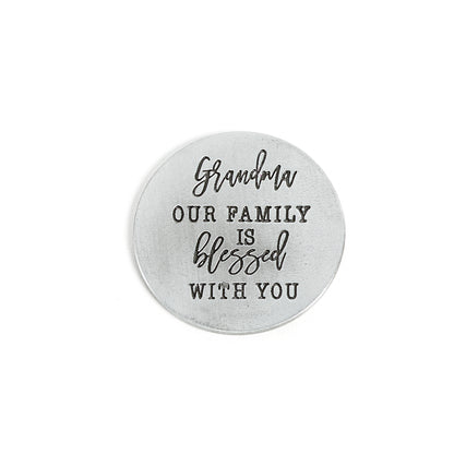 Metal Tree of Life Token with Sentiment, 8 Styles