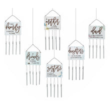 Load image into Gallery viewer, Mini Sentiment Sign Metal Wind Chime, 13in
